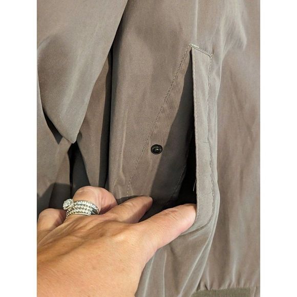 Johnson & Murphy Men's XXL Golf Windbreaker Jacket Classic Khaki Tan - Picture 6 of 12